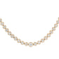 14kt gold graduated diamond scalloped bezel tennis necklace