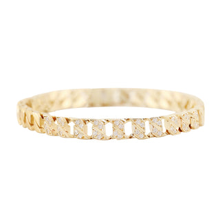 gold women's link bracelet