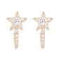 14kt gold and full diamond starburst hoops - Luna Skye