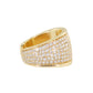 14kt gold diamond cigar ear band