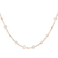 14kt gold white topaz bezel necklace - Luna Skye