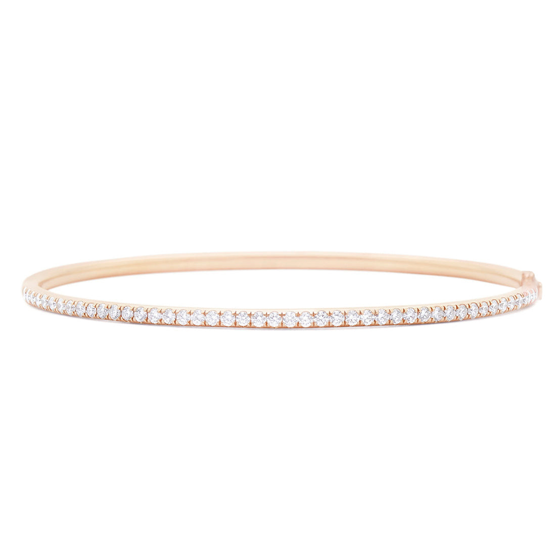 14kt gold whisper diamond bangle