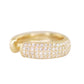 14kt gold and diamond wide ear band